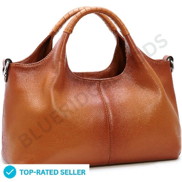 Handbags - Genuine Leather Shoulder Bag Satchel Crossbody Hobo Tote Medium Size